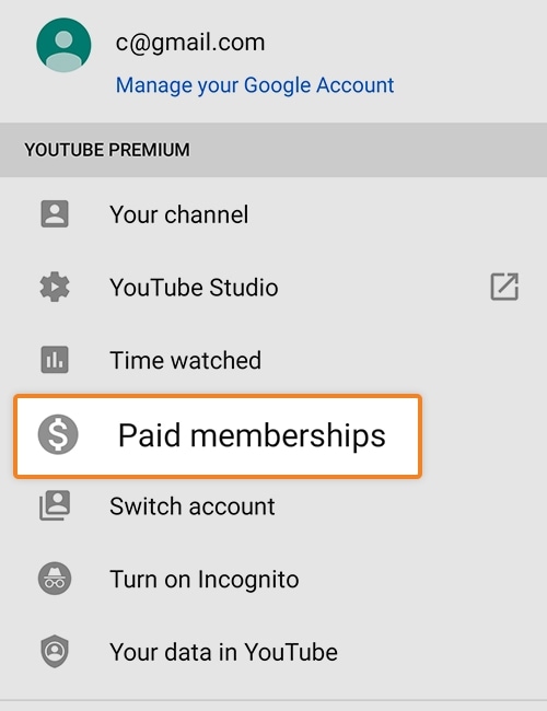 2. คลิกที่ Paid memberships