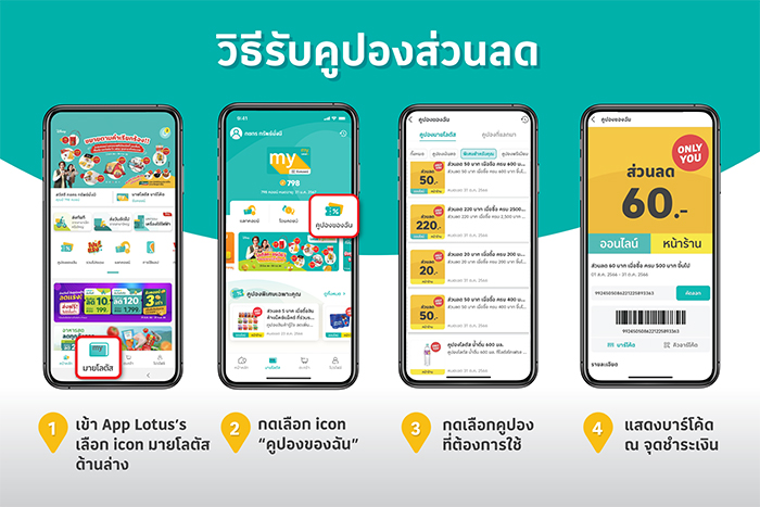 Lotus'sสมัครมายโลตัสรับคูปอง 600 บาท1 พ.ค. 68 - 31 ธ.ค. 68