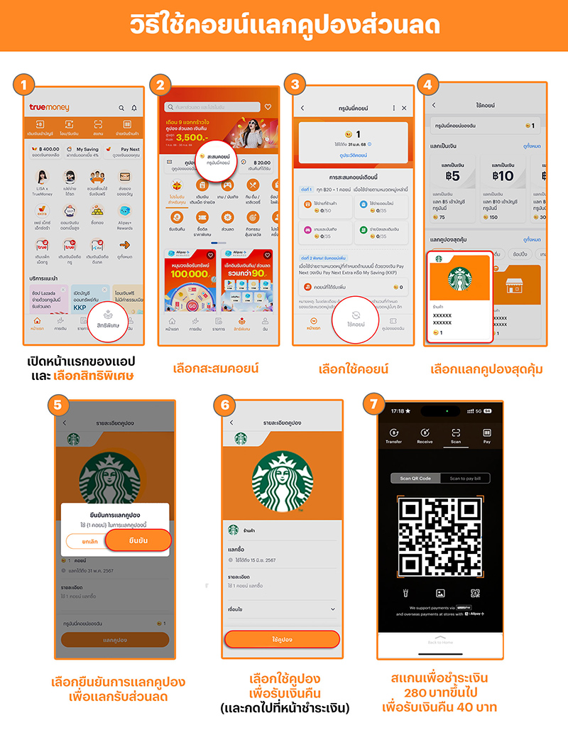 Starbucksเมื่อจ่าย 280 บาทขึ้นไป1 ก.ค. 68 - 31 ส.ค. 68