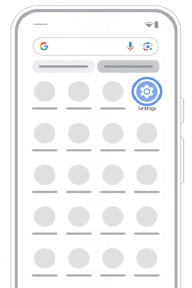 1. เข้าที่ <b>Setting</b> โทรศัพท์ของคุณ
