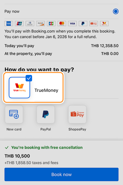 2. เลือกวิธีการชำระเงินผ่าน <b>TrueMoney</b>